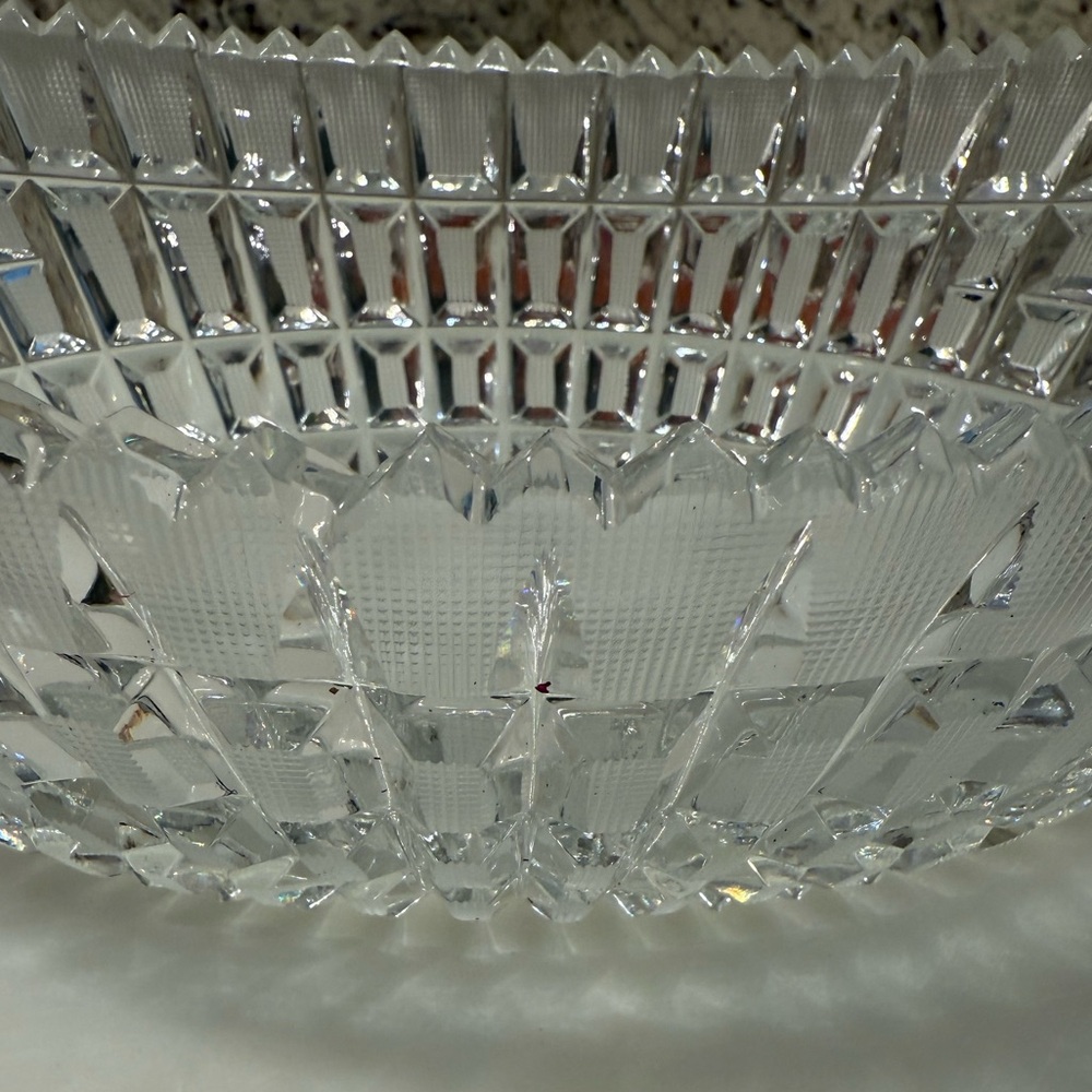 Vintage USSR Lead Crystal Bowl - Picture 2 of 4